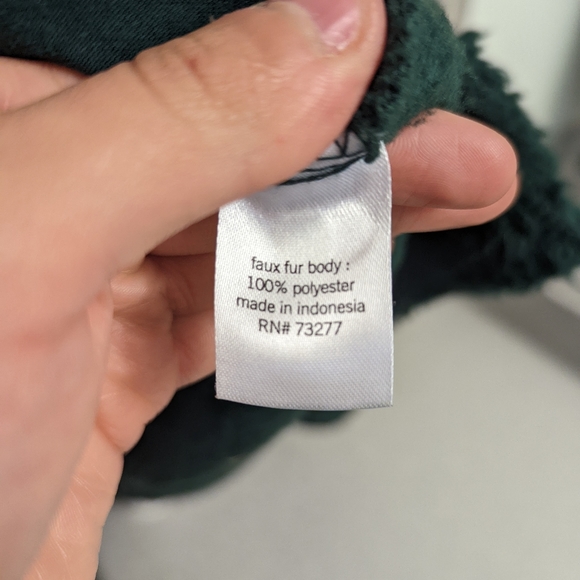 Sonoma Forrest Green Super Soft Sherpa Quarter Zip-up Pullover Sweater - Picture 8 of 9